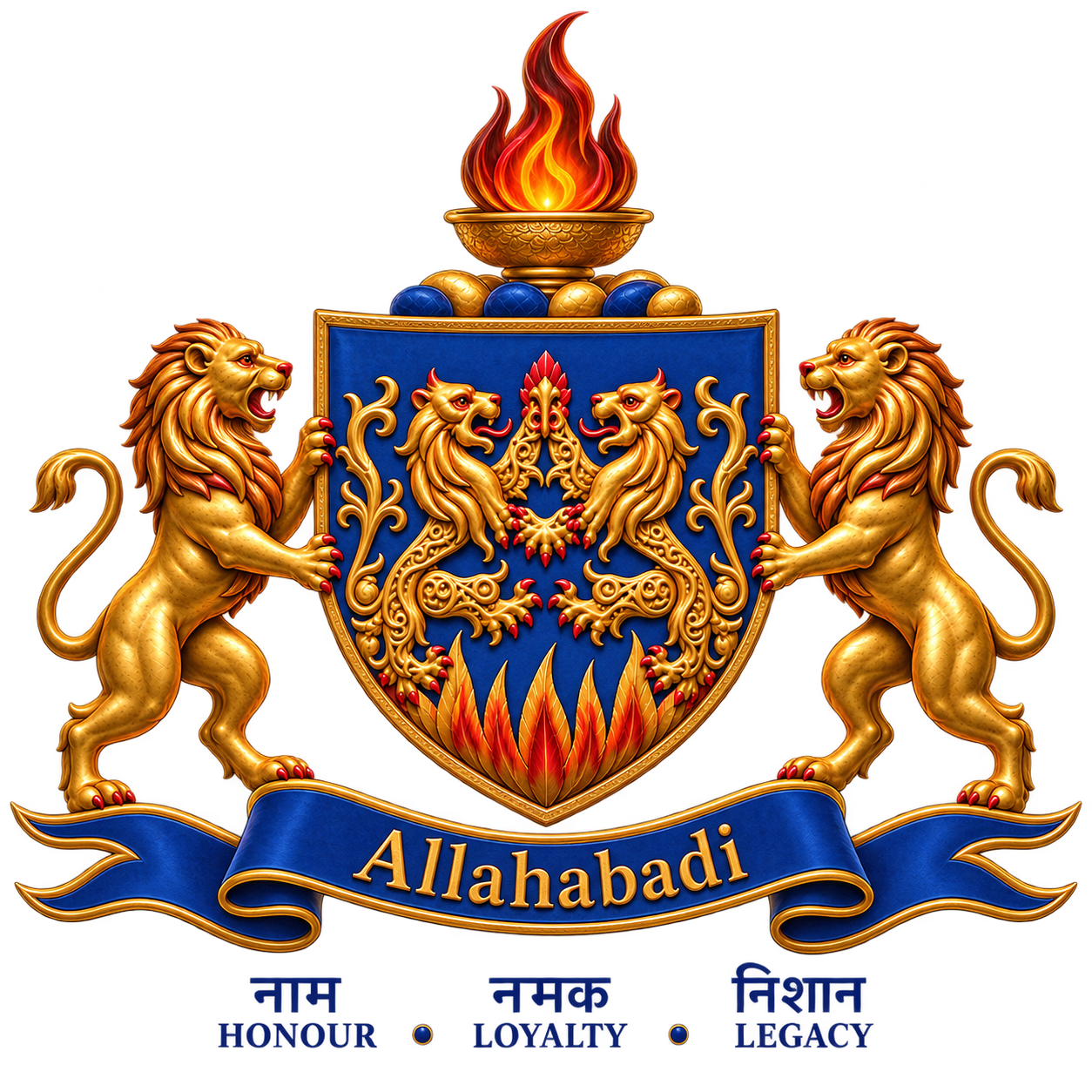 Allahabadi family crest — Honour, Loyalty, Legacy